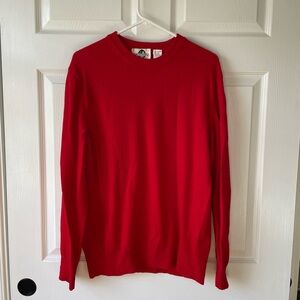 Vintage Woodward Collection Cashmere Wool Red Sweater Size Large